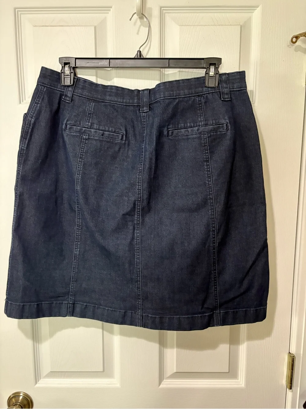 L.L. Bean Dark Blue Denim Mini Skirt - Picture 2 of 3